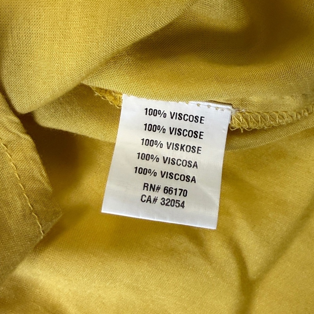 Blank London Yellow Crochet Lace Embroidered Boho Blouse Womens Large Mustard - Picture 4 of 9